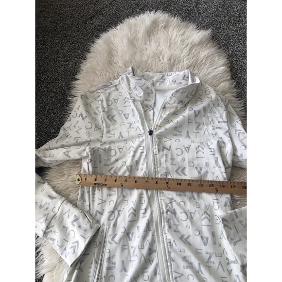 Zyia Active Jacket Women's Full Zip Athletic All Over Print Stretch Small? MM - Picture 3 of 6